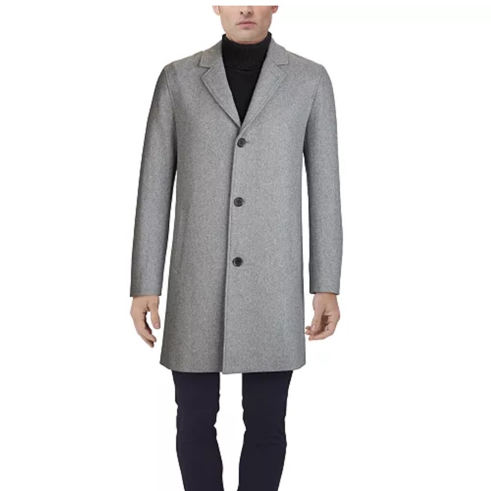 Cole Haan Men’s Melton Classic Fit Top Coat size large